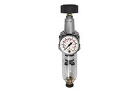 Riegler Filterregelaar "standaard" met pc-reservoir en mano, 40 μm, BG 2, G 3/8, PE max. 16 bar, regelbereik 0,5-10 bar, afvoerventiel: HA