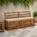 vidaXL - 1-delig - Bankkussen - VUGHT - 100% - Polyester - Beige - 140 x 30 x 5 cm