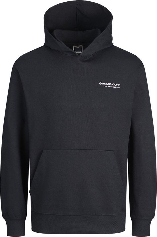 JACK & JONES JCOAERO PRINT SWEAT HOOD NOOS Heren Trui - Zwart - XXL