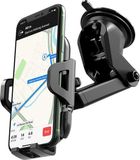 Hoco Telefoonhouder Auto Dashboard/Raam - GSM Houder - Stevige Zuignap - 360° Verstelbaar - Eénhandsbediening Auto Houder - Universeel - Auto Accessoires