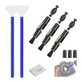 NEEWER 6-in-1 reinigingsset voor cameralens voor elektronica, mobiele telefoons, tablets, 3 x dubbele kop-pen voor lenzen + 2 x 24 mm full-frame sensorpads + 1 x reinigingsdoek, HM-48