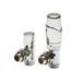 Hudson Reed Robinet de radiateur thermostatique chromé 3/4'' mâle et adaptateurs multicouche 16mm