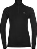 ODLO Bl Top Turtle Neck L/S Half Zip Active Warm Eco Thermoshirt Dames - Zwart - Maat M