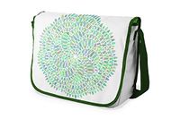 Le Jardin du Lin Digitaal bedrukte messenger schooltas met kaki riem voor meisjes en jongens, terug naar school, koerierstassen voor scholieren, schoudertassen, maat: 29x36 cm, multicolor, Messenger schooltassen voor meisjes en jongens