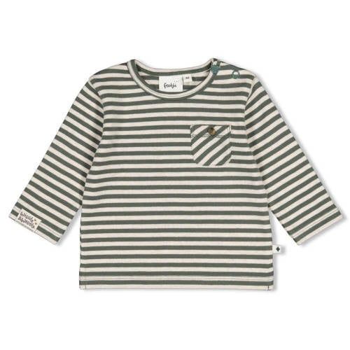 Feetje longsleeve Wiggle and Waddle - groen/ecru