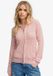 Superdry Cotton Cable Lynlås-hettegenser Slim Passform Dames Cardigans Pale Pink Maat 16