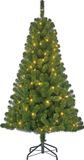Black Box Trees Charlton Sapin artificiel avec éclairage LED - H155 x Ø91 cm - Vert