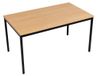 Table de salle à manger bureau - Rectangulaire - 180 x 80 x 75 cm - Plateau en mélamine - Hêtre