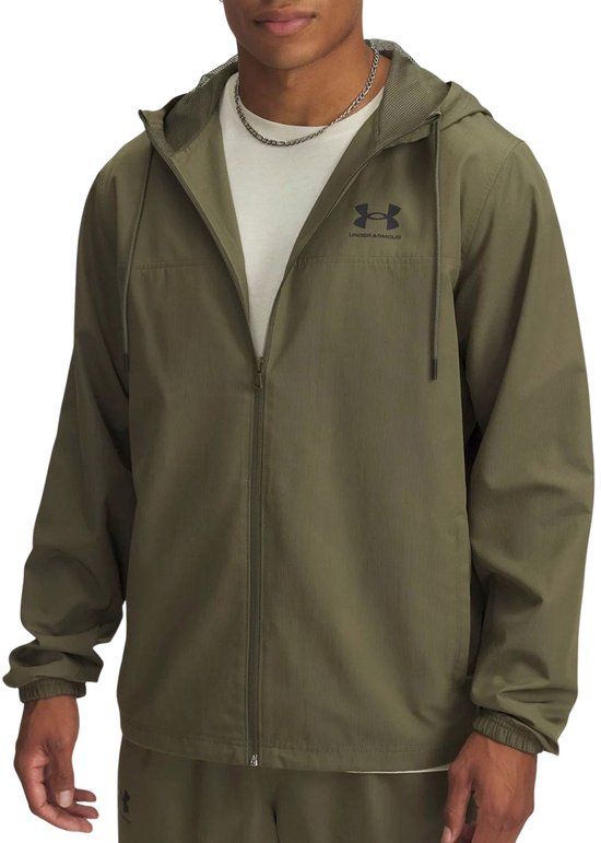 Under Armour Rival Woven Windbreaker Jas Heren - Donkergroen - Maat M