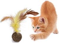 Okado Kattenkruid Balletje met Veer 3 cm