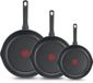 Tefal Day by Day Koekenpan - 24/28/32cm - Niet geschikt voor Inductie - Anti-aanbaklaag - Schenktuiten - Aluminium - Zwart