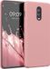 kwmobile telefoonhoesje geschikt voor OnePlus 6T - Hoesje met siliconen coating - Smartphone case in winter roze