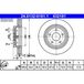 ATE Lot De 2 Disques De Frein 24.0132-0181.1 Jeep 0 5212 4762ab 2amv 4762ac
