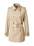 Lauren Ralph Lauren Manteau trench croisé en coton mélangé beige (L)