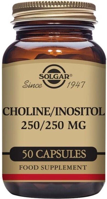 Solgar Choline- Inositol 250/250 mg (50 Capsules)