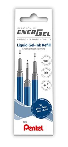 Pentel EnerGel LRN5-3C navulling - 0,5 mm - blauw - 3 stuks
