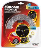 Lampa Viaautoshop Chromen strip 14 mm x 4 meter Zwart