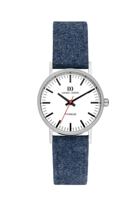 Danish Design Rhine IV42Q199 Women's Watch - Blue Strap, Silver Case, White Dial