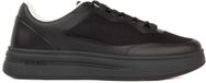 GUESS Winno Lage Sneakers Mannen Zwart Leer Maat 42