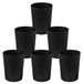 Ensemble de 6 poubelles, 7,2 litres, noir