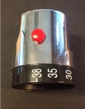 Xellanz Bouton de thermostat universel - Chrome