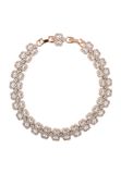 Gaya Leo E-Commerce Ltd. Gaya Bracelet Rose Gold 14 Karaat Zirkonia Wit 19 cm
