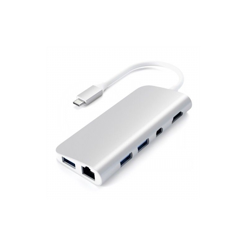 Satechi Type-C Multimedia Adapter - Zilver