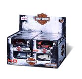 Harley Davidson Motorfietsmodellen - 1:64 Harley Davidson Custom Cars - 12-delige distributeur - Ongelooflijk gedetailleerde replica van verzamelbare motormodellen