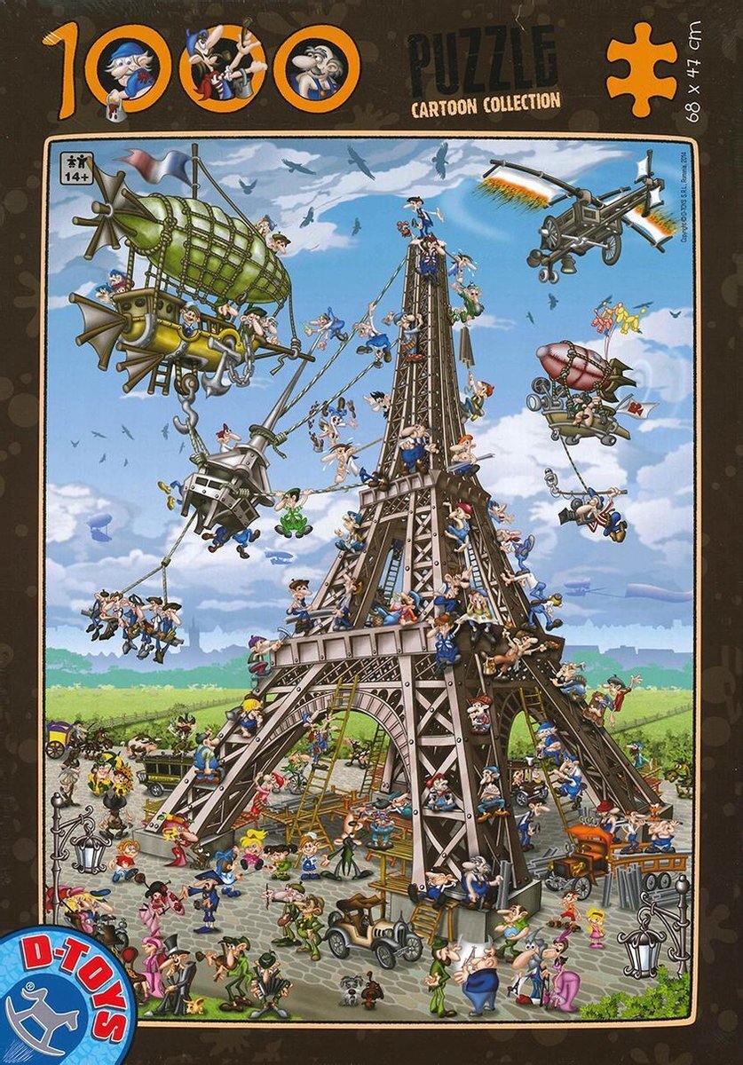 dtoys Eiffeltoren Cartoon Puzzel 1000 Stukjes