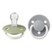 BIBS Fopspeen De Lux Sage / Cloud Glow 0-36 mnd, 2 st.