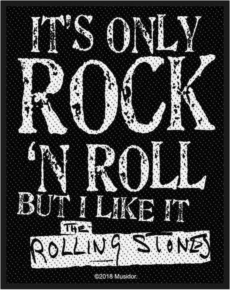 Rocks-Off Rolling Stones Patch It's Only Rock N' Roll Multicolours