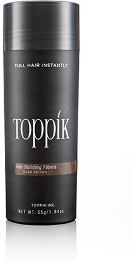 Toppik Hair Building Fibers - Donkerbruin - 55g