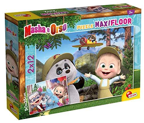 Liscianigiochi Lisciani - Masha Maxifloor puzzel 2 x 12 delen - puzzel voor kinderen