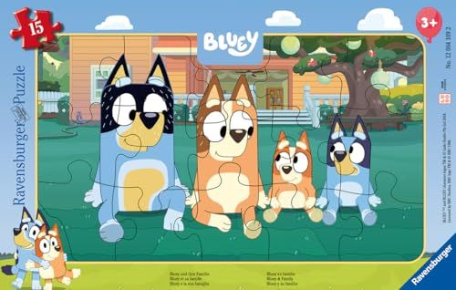 Ravensburger Kinderpuzzle 15 Teile - Bluey und ihre Familie