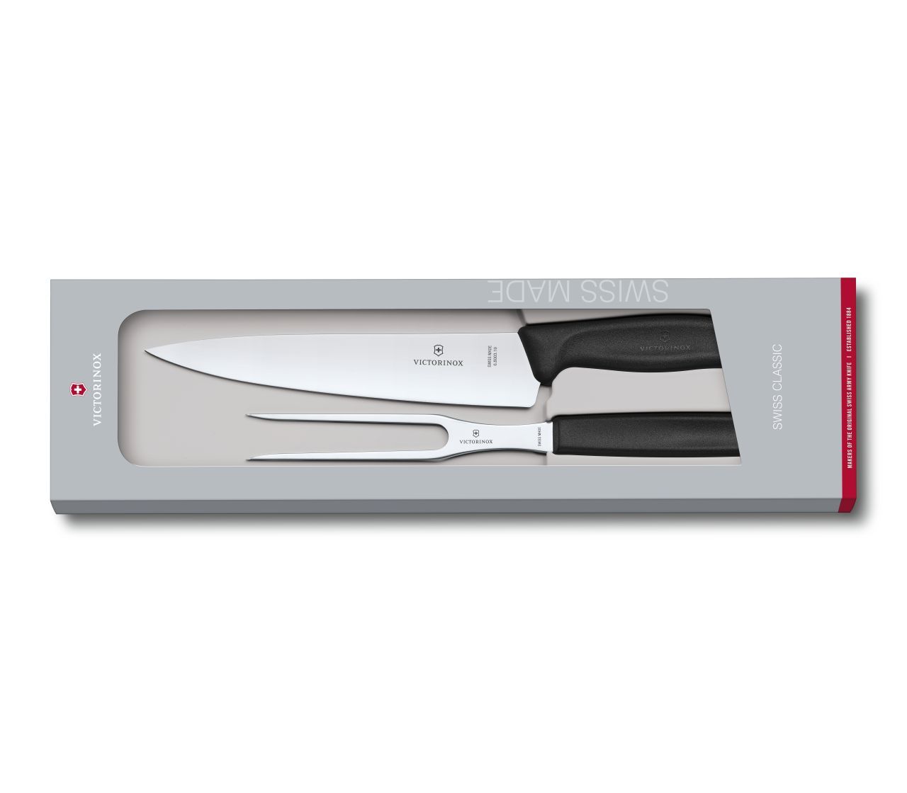 Victorinox Swiss Classic Carving Set - 2 pieces - Black