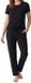 Schiesser Dames pyjama Mix & Relax zwart
