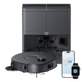 Anker eufy C30 edge Robot aspirateur et laveur, 35.000 Pa de puissance d'aspiration | Filtration multicyclonique AeroTurbo™, MopMaster™ 2.0, brosse anti-emmêlement, station tout-en-un, navigation laser iPath™ 2.0