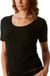 Mey Dames Shirt Korte Mouw Serie Superfine Organic Zwart