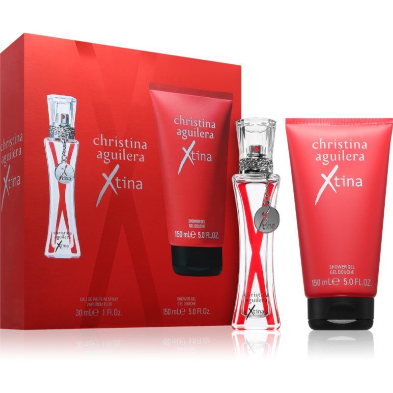 Christina Aguilera Xtina Geschenkset, Eau de Parfum Spray 30 ml, Shower Gel 150 ml, Fruitige Bloemengeur, Luxe Parfum, Cadeau voor Vrouwen