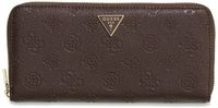 GUESS Blake SLG Zip Around Wallet Brown Logo