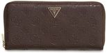 GUESS Blake SLG Zip Around Wallet Brown Logo