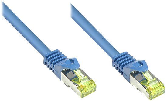 Alcasa 1.5m Cat7 RJ-45 netwerkkabel Blauw 1,5 m S/FTP (S-STP)