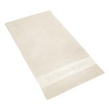 Volkswagen 330084501084 Bad- of strandhanddoek, wit, 180 x 100 cm, met opschrift