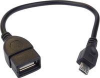 PremiumCord USB adapterkabel USB A/bus - Micro USB/stekker 20cm