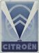 Nostalgic Art Merchandising Wandbord - Citroën 2CV Logo Blue