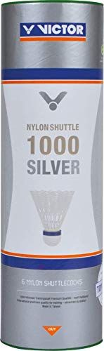 VICTOR Nylon shuttle 1000 doos met 6 stuks, geel/rood