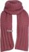 Knit Factory Alex Foulard tricoté Femmes & Hommes - Foulard d'hiver chaud - Tricot grossier - Foulard long - Foulard en laine - Foulard homme - Foulard femme - Unisexe - Stone Red - Rouge - 200x45 cm