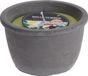 H&S Collection Citronella Kaars in Cementen Pot - Buiten - Groen-Grijs