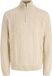 JACK & JONES JPRBLUCALLUM CABLE KNIT HALF ZIP Trui - Bruin - M