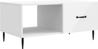 vidaXL Salontafel Wit 90 x 50 x 40 cm Bewerkt hout